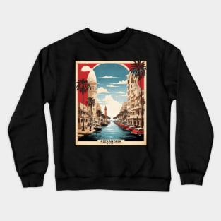 Alexandria Egypt Vintage Poster Tourism Crewneck Sweatshirt